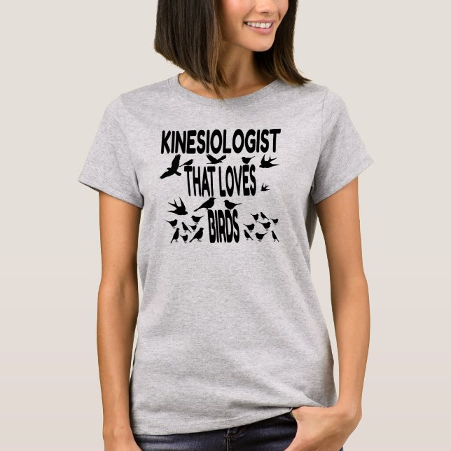 Camiseta El kinesiólogo ama a los pájaros (Anverso)