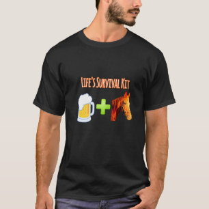 Camiseta El kit de supervivencia de la vida, cerveza más ca