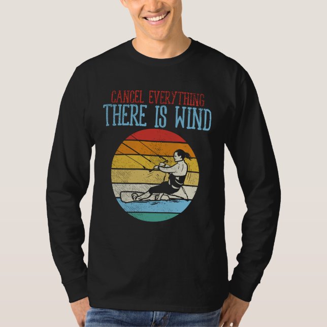 Camiseta El kitesurf cancela todo el viento (Anverso)