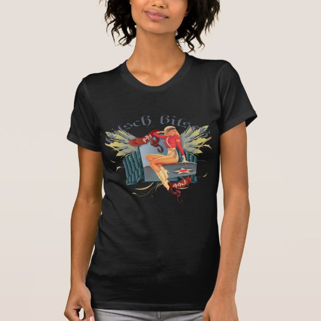 Camiseta El kitsch Bitsch: Pin-Para arriba del tatuaje del (Anverso)