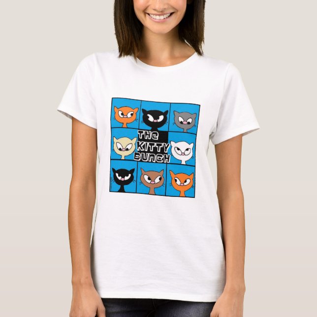 Camiseta El Kitty Bunch Cute Cat Lover T Shirt (Anverso)