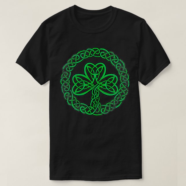 Camiseta El Knot celta Shamrock irlandés está perturbado (Diseño del anverso)