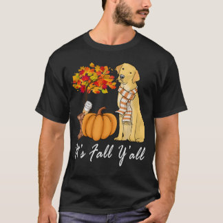 Camiseta El Laboratorio Amarillo de Yall Labrador de otoño