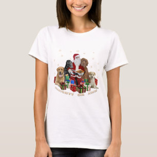 Camiseta El laboratorio examina la ropa del libro de Santa 