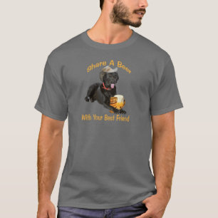 Camiseta El laboratorio negro comparte una cerveza