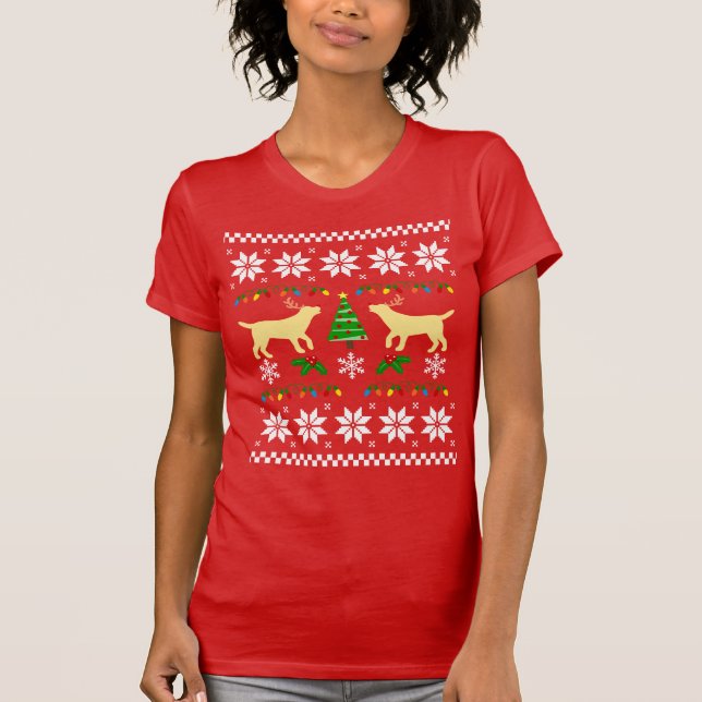 Camiseta El labrador amarillo contaba con Navidades feos (Anverso)