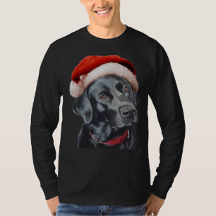 Camiseta El Labrador Negro En Los Navidades