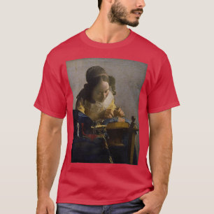 Camiseta El Lacemaker 1670 Johannes Vermeer