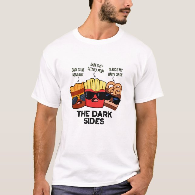 Camiseta El lado oscuro del divertido bollo de comida rápid (Anverso)