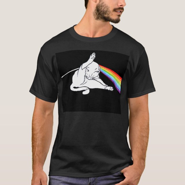 Camiseta el lado oscuro del gato (Anverso)