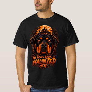 Camiseta El ladrido de mi perro está embrujado Rottweiler H