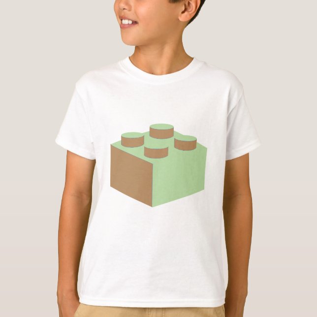 Camiseta el ladrillo 2x2 cerca modifica mi Minifig para (Anverso)