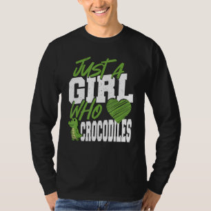 Camiseta El lagarto de cocodrilos es sólo un Chica que ama