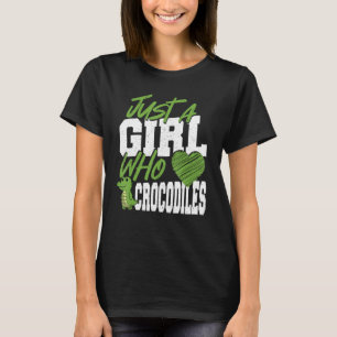 Camiseta El lagarto de cocodrilos es sólo un Chica que ama