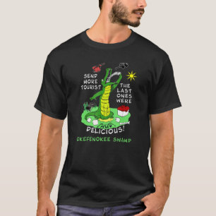 Camiseta El lagarto de la ciénaga de Okefenokee envía más s