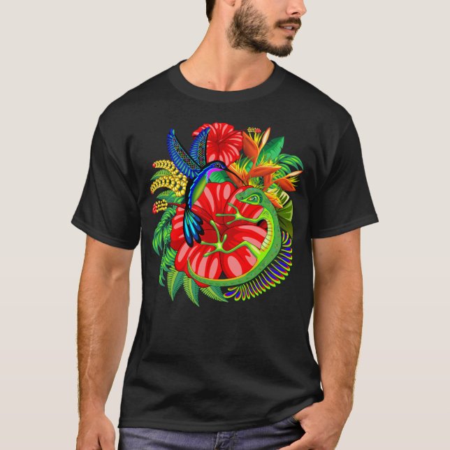 Camiseta El lagarto y el colibrí (Anverso)