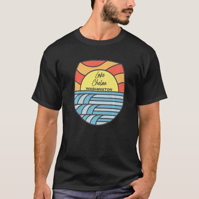 Camiseta El lago Chelan Washington Wa Sunset Vacation Souve (Anverso)