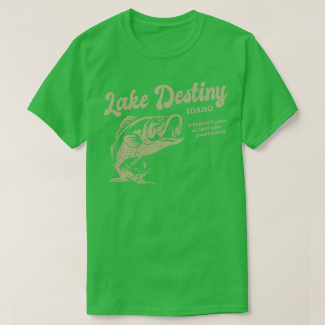 Camiseta El lago Destiny Idaho Un lugar perfecto para brind (Diseño del anverso)