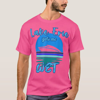 Camiseta El lago Erie de los Grandes Lagos me mete en un di