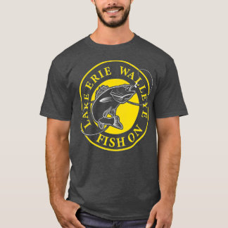 Camiseta El lago Erie Walleye Fish On