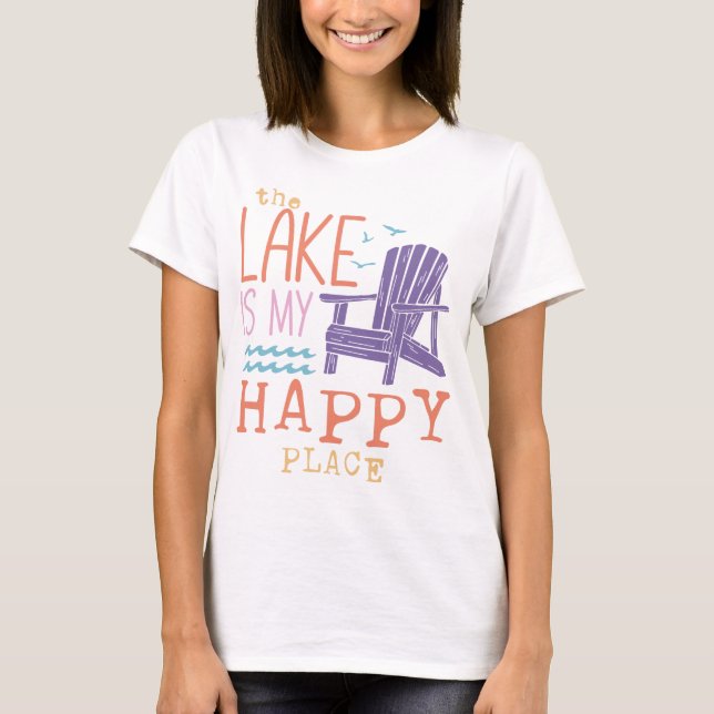 Camiseta El Lago Es Mi Lugar Feliz (Anverso)