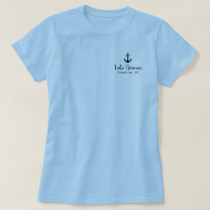 Camiseta El lago es mi lugar feliz nombre del lago personal
