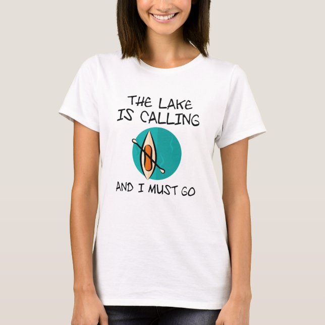 Camiseta El lago está llamando (Anverso)