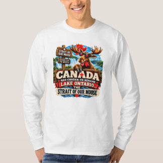 Camiseta El lago Ontario es ahora el estrecho de nuestro al