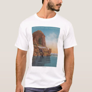 Camiseta El lago Tahoe, CA - roca de la cueva de la opinió