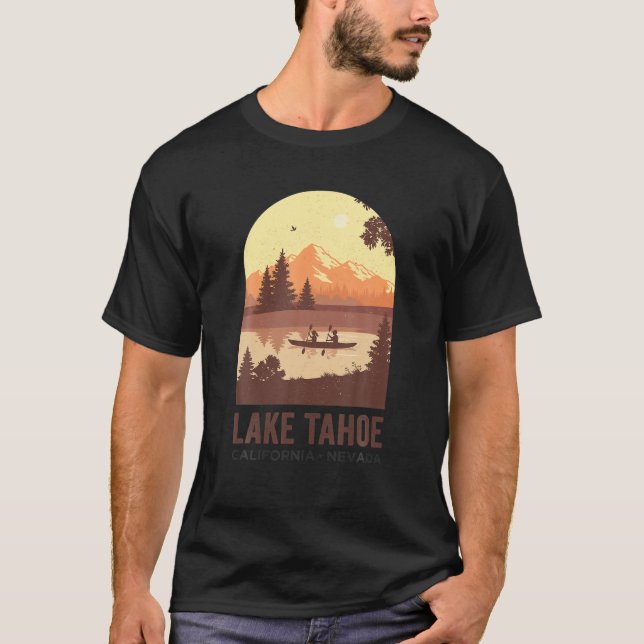 Camiseta El lago Tahoe California Nevada en verano Kayak (Anverso)