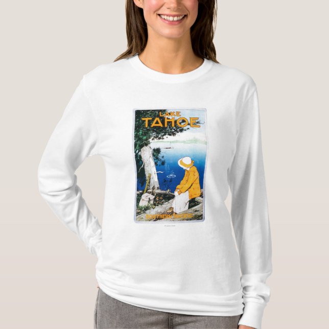 Camiseta El lago Tahoe PosterLake promocional Tahoe, CA (Anverso)
