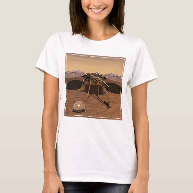 Camiseta El Lander Insight Opera En La Superficie De Marte. (Anverso)