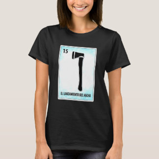 Camiseta El Lanzamiento Del Hacha Tarjeta Mexicana De Arroj