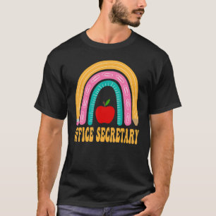 Camiseta El lápiz arco iris del secretario de oficina vuelv