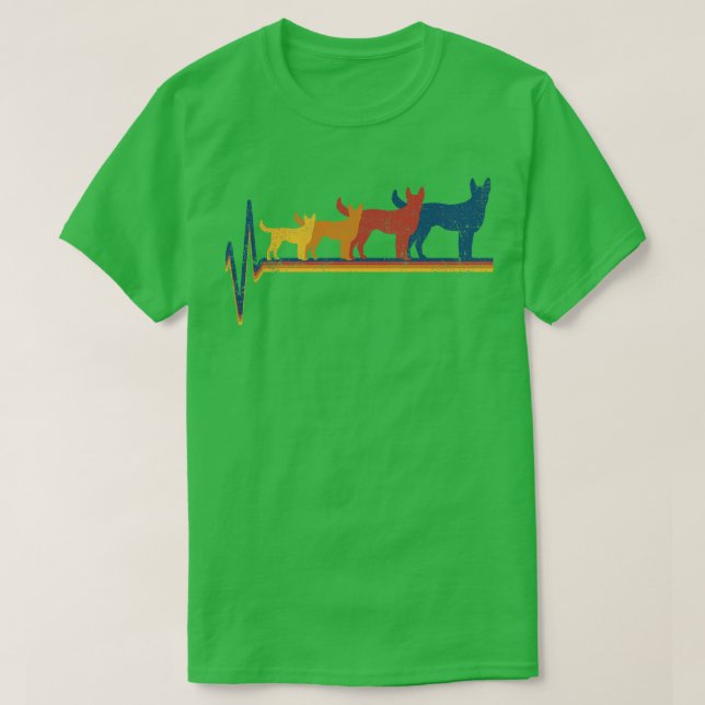 Camiseta El latido belga de Malinois (Diseño del anverso)