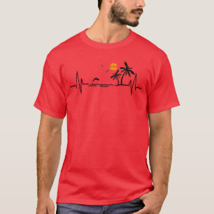 Camiseta El latido de la playa de Palm Trees Tropical