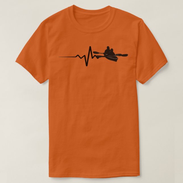 Camiseta El latido del piragüismo kayak (Diseño del anverso)
