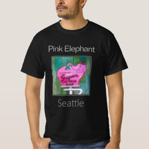Camiseta El Lavado De Autos De Elefante Rosa, Seattle, Wash