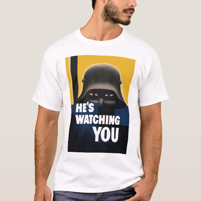 Camiseta Él le está mirando (Anverso)