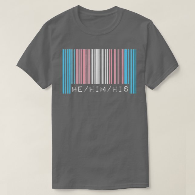 Camiseta Él le pronuncia el código de barras de la bandera  (Diseño del anverso)