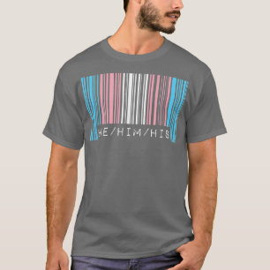 Camiseta Él le pronuncia el código de barras de la bandera