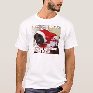 CAMISETA ÉL LE VE CUANDO USTED ESTÁ COMIENDO, ÉL SABE