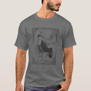 Camiseta El lector de libros Tarot Card Hooded Skeleton Ley