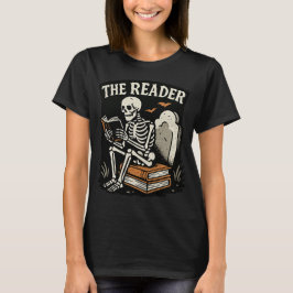Camiseta El lector | Skeleton Booklover Halloween T-Shirt
