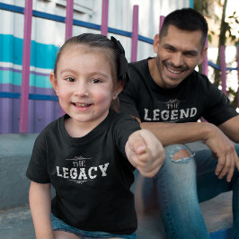 Camiseta El Legado Día del Padre Chicas Negro