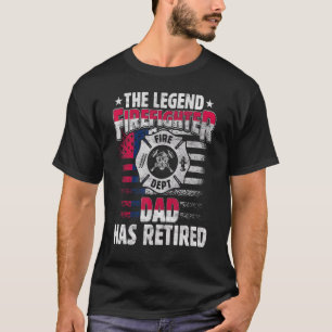 Camiseta El legendario bombero papá se ha retirado Papá ju