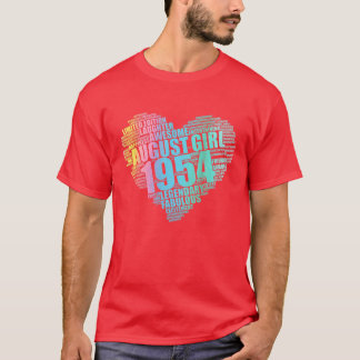 Camiseta El legendario Chica de agosto de 1954 asombroso