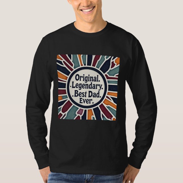 Camiseta El legendario mejor papá jamás padre día completo (Anverso)