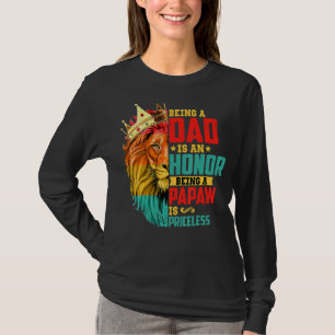Camiseta El León Como Padre Es Un Honor Papaw Es Un Fa De V