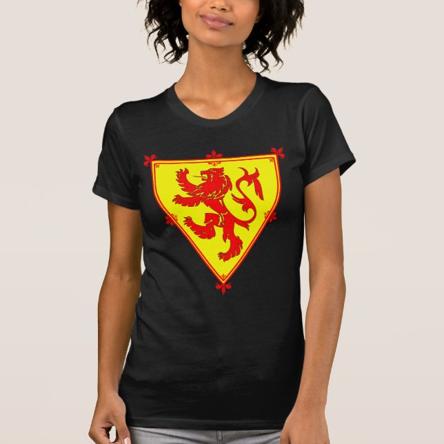 Camiseta El león de Escocia desenfrenado (Anverso)